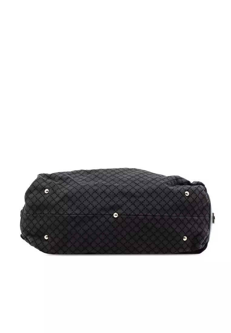二手 Gucci Diamante 帆布馬鞍包