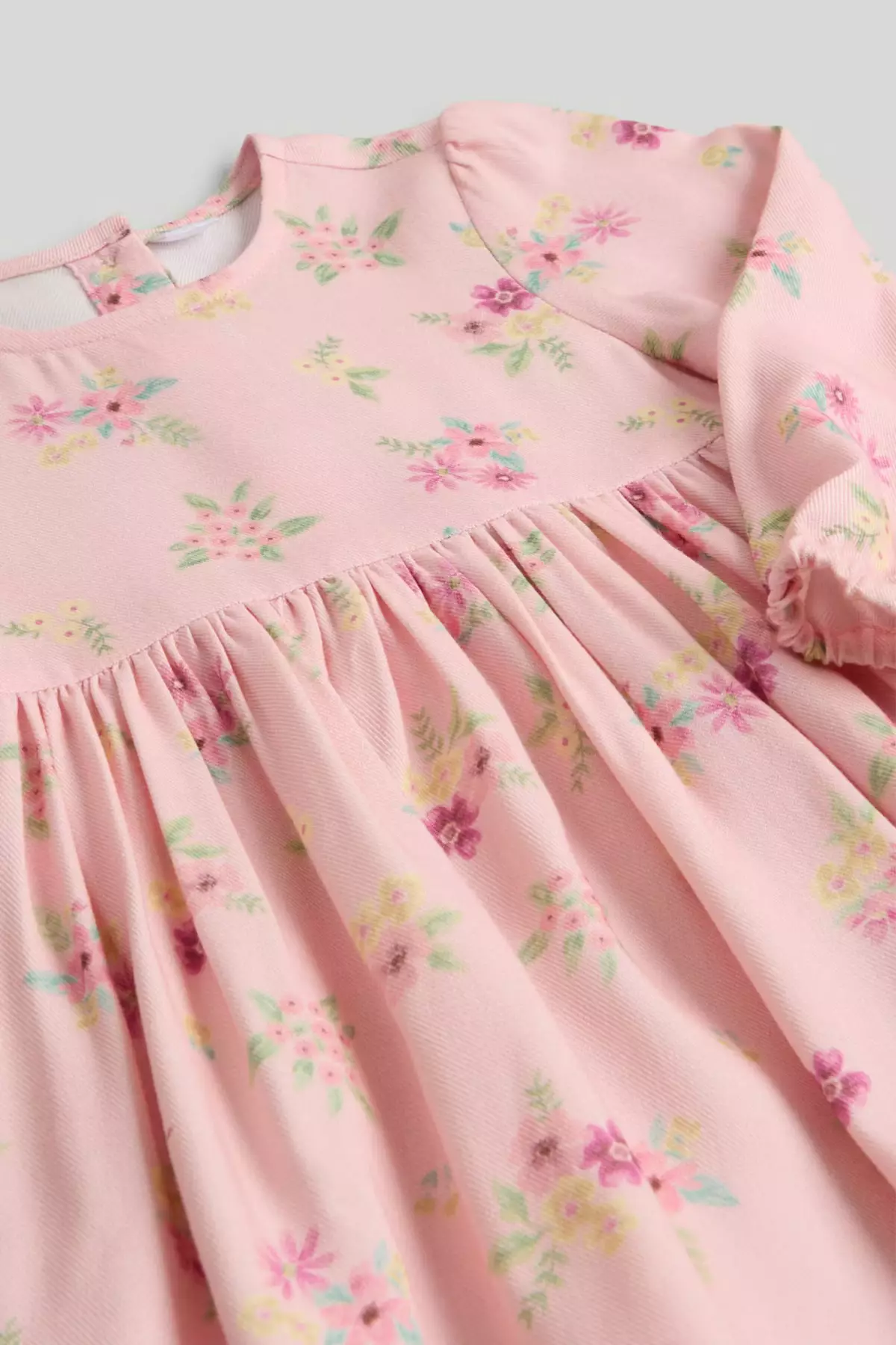 Mothercare Pink Floral Cotton Dress - Dress Bayi Perempuan (Pink)