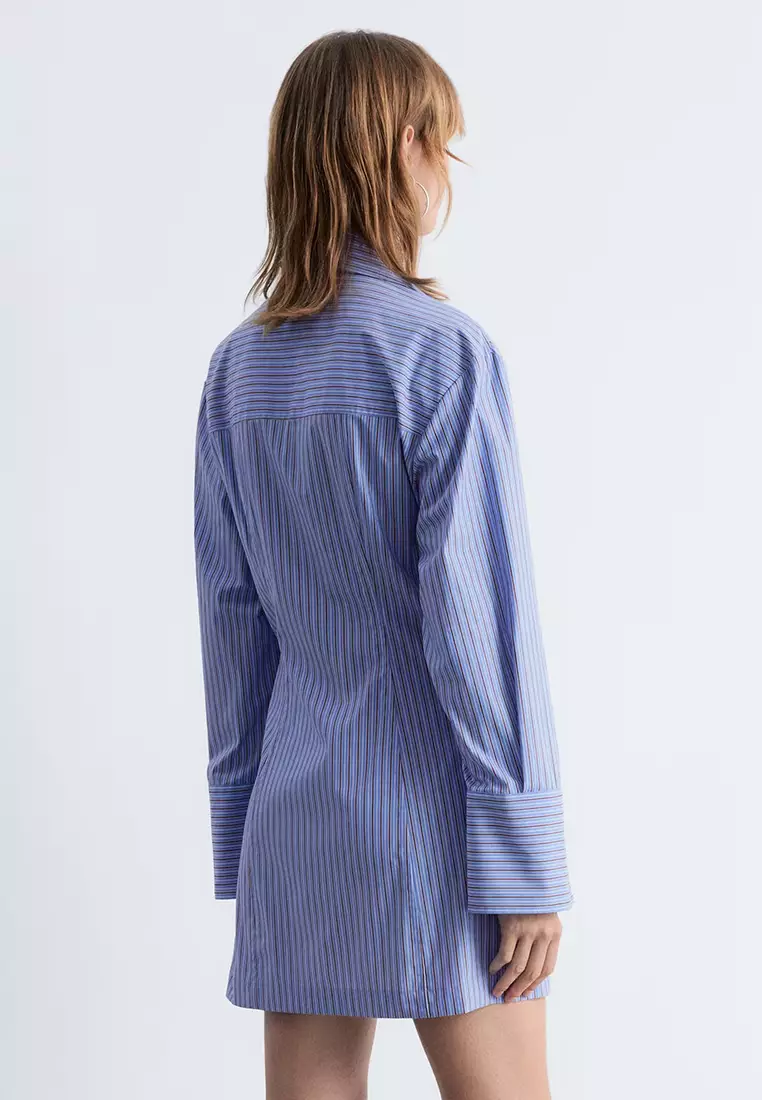 Wrap Shirt Mini Dress