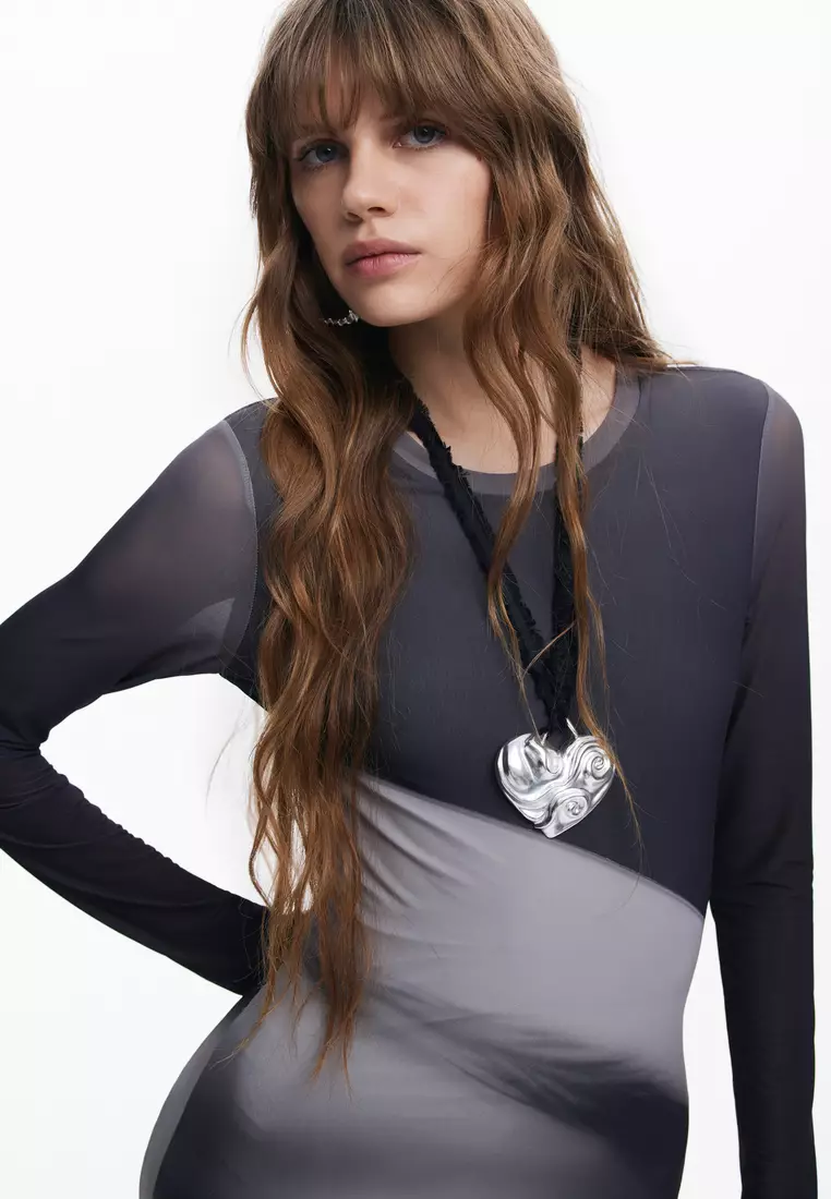 Desigual Woman Long portrait dress