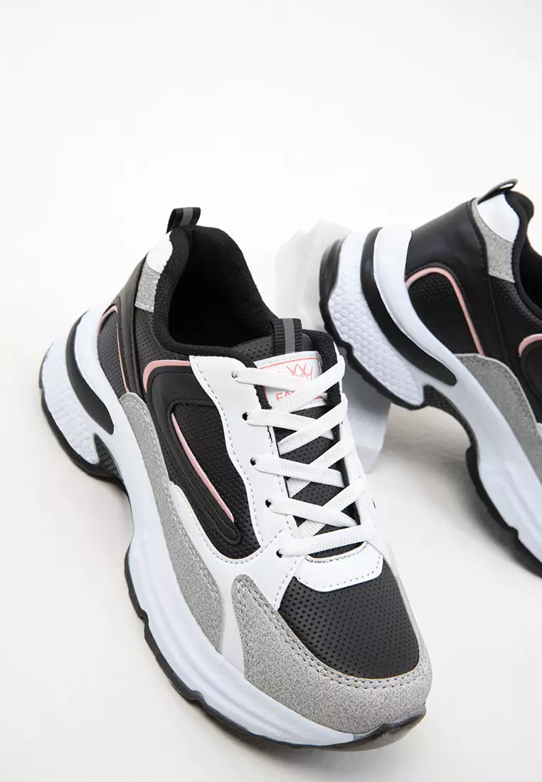 Ice-Black-Powder-C Women's Sneakers 18802