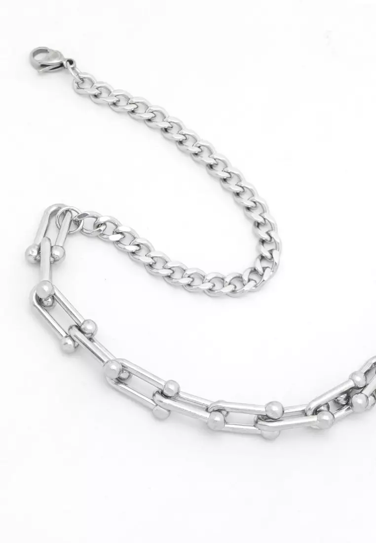 Mixed Chain Stainless Steel Necklace