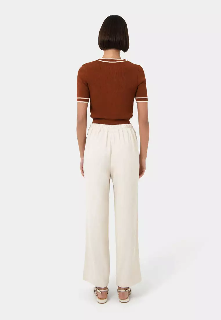 Rain Elastic Waist Pants