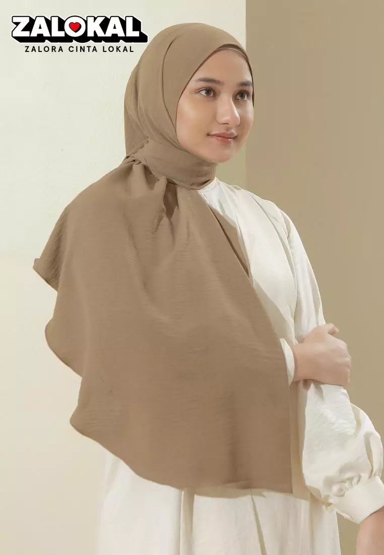 Zeera Shawl (Pashmina Melayu Lozy x Nadzira) Hazelnut