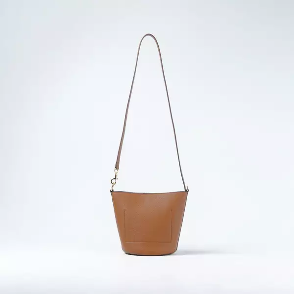 Tas TORY BURCH BLAKE GHW CAMEL GRAINED BUCKET BAG 100% ORIGINAL