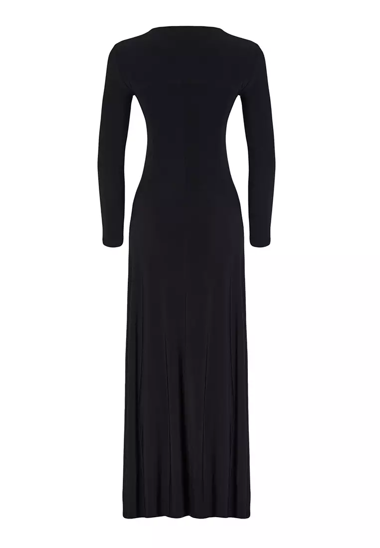 V-Neck Slit Maxi Dress