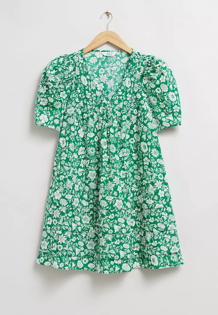 A-Line Short-Sleeved Dress
