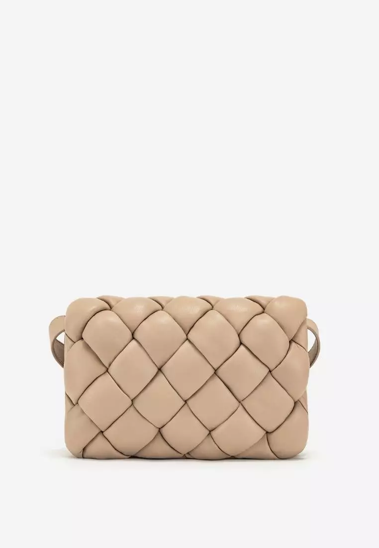 Tina Quilted Chain Crossbody - Brown - JW PEI