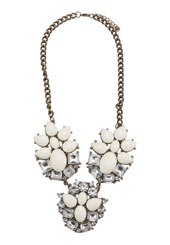 Acrylic & Crystal Statement Necklace, 飾品配esprit outlet件, 項鍊