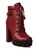 London Rag red Burgundy Lace up Combat Boots 3EF19SH9EAE69AGS_2