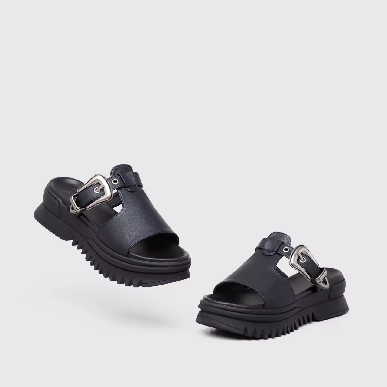 Shafa Sandals Matte Black