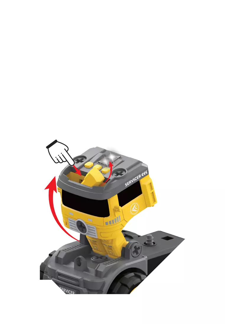 Okiedog DIY RC Transformer  Ladder Truck - Mobil Dan Robot Remote