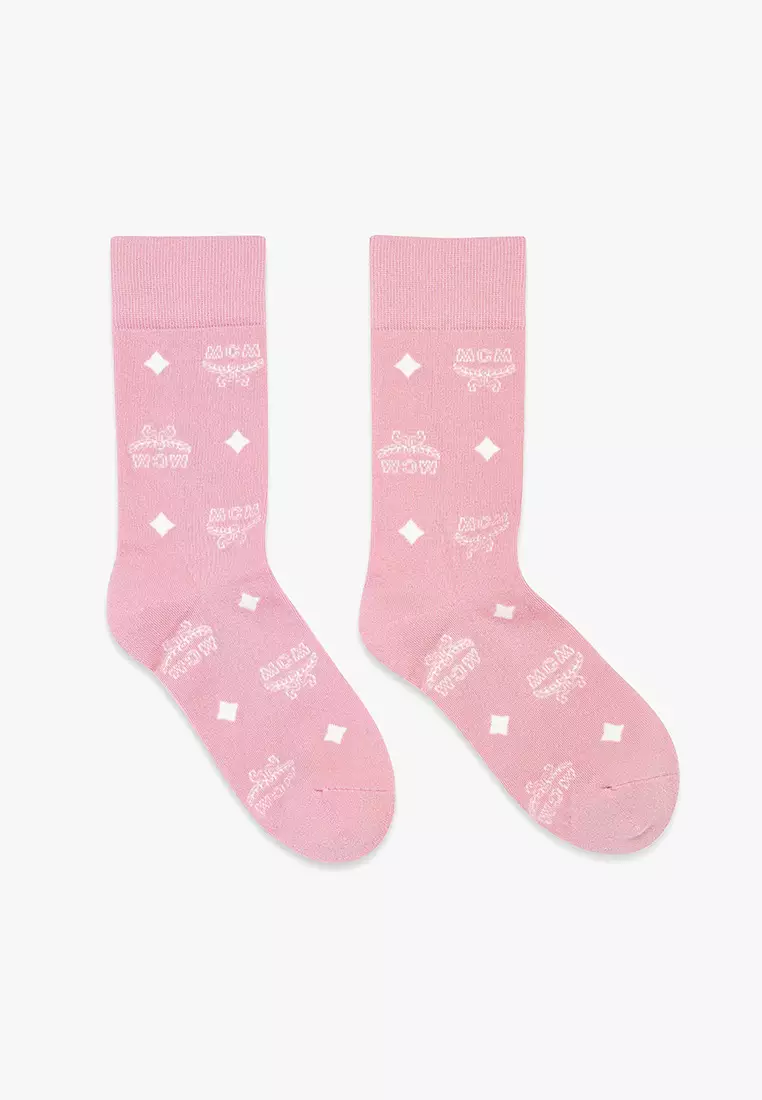 Monogram Knit Socks