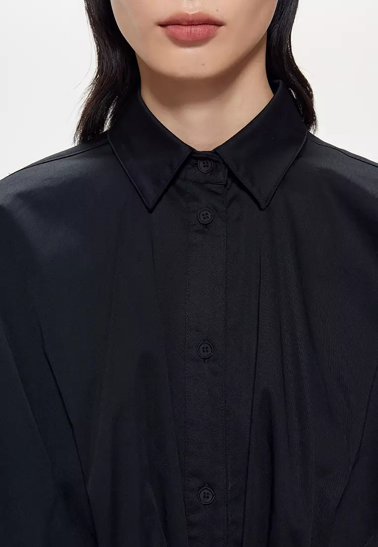 JNBY Women's Waist-Cinched Long Sleeve Shirt