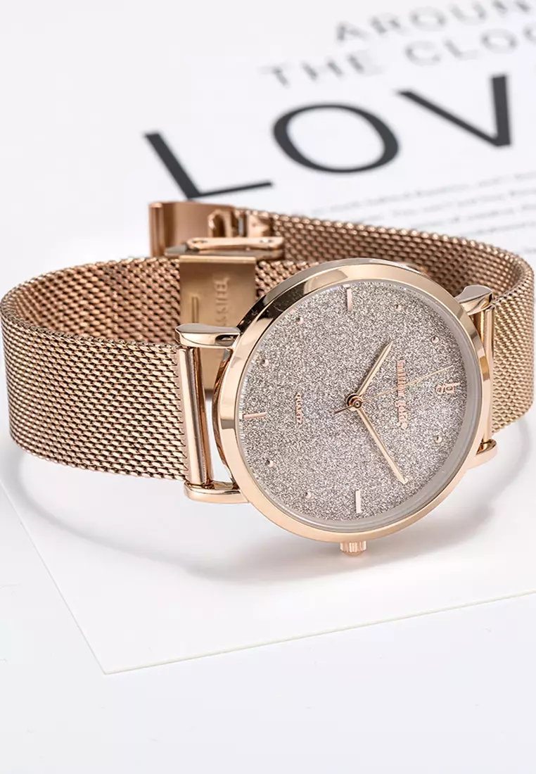 Seamless Dial Watch - Rose Gold and White