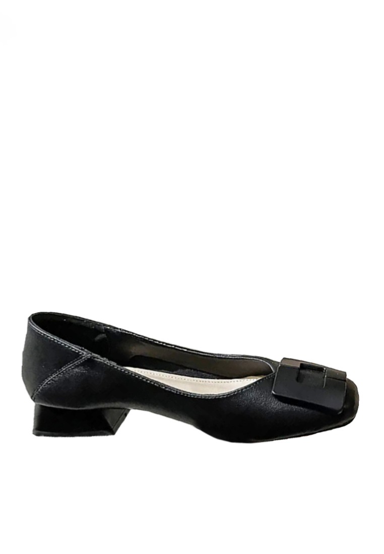 VANSA Square buckle Low Heel Pumps VSW-F3393