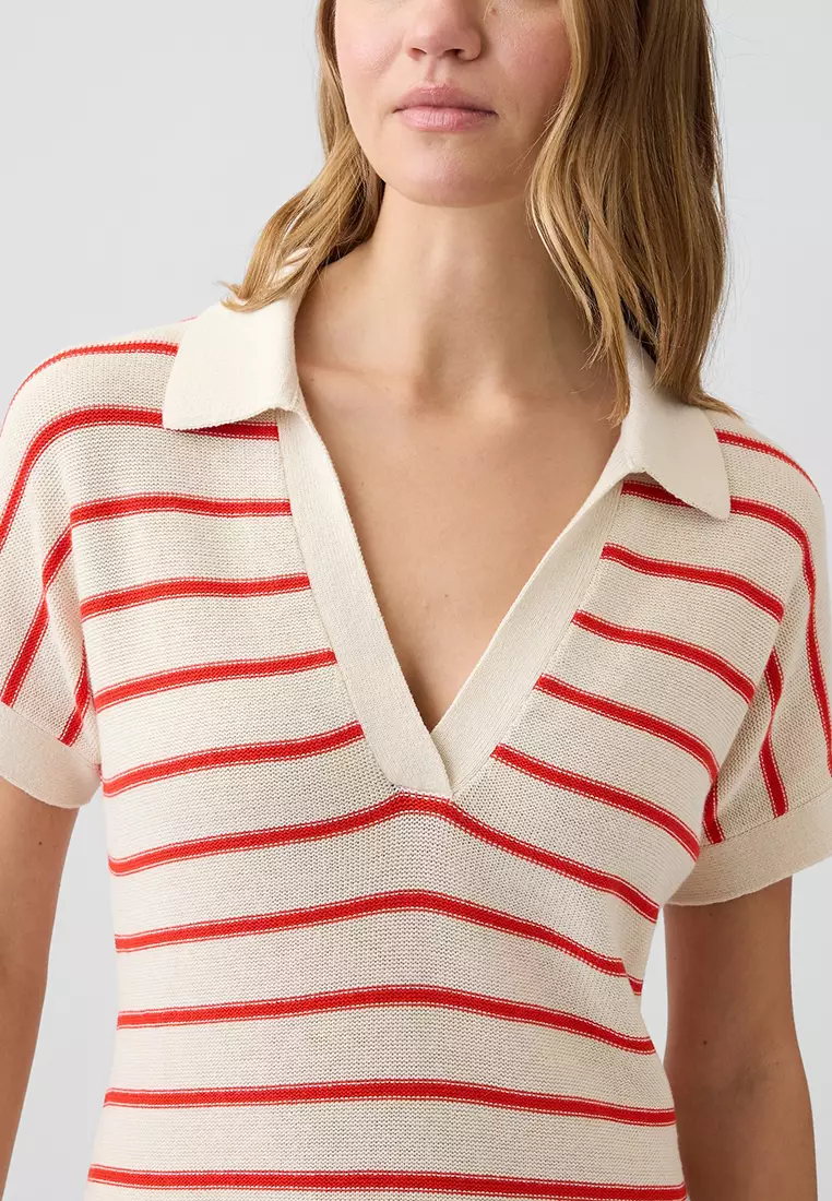Short Sleeves Sweater Mini Dress