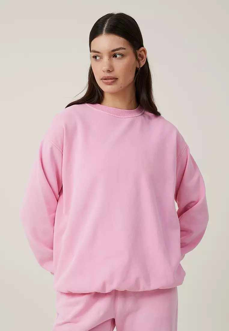 Washed crew new arrivals neck sweatshirt