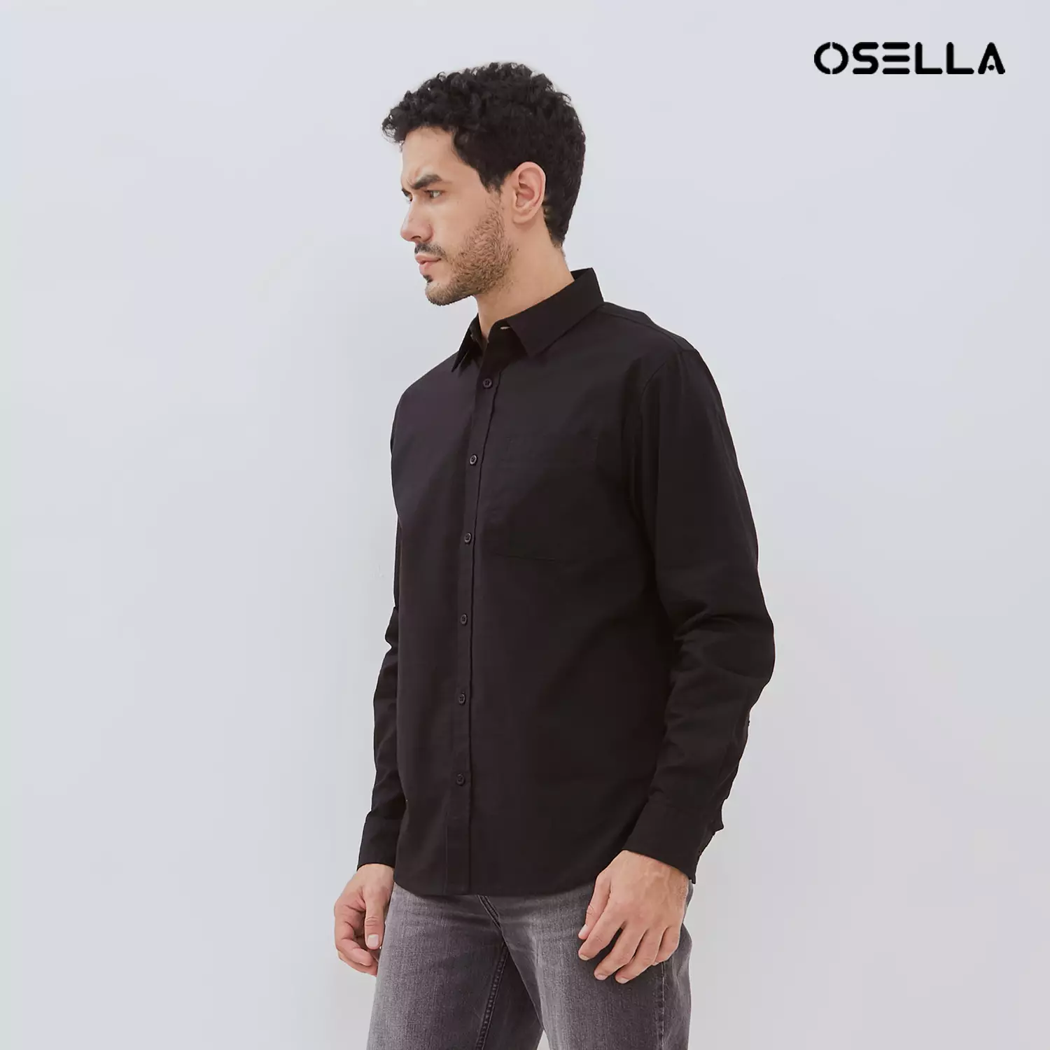 [NEW] Osella Wesley Regular Fit Long Sleeve Shirt 20374016 | Kemeja Lengan Panjang Pria