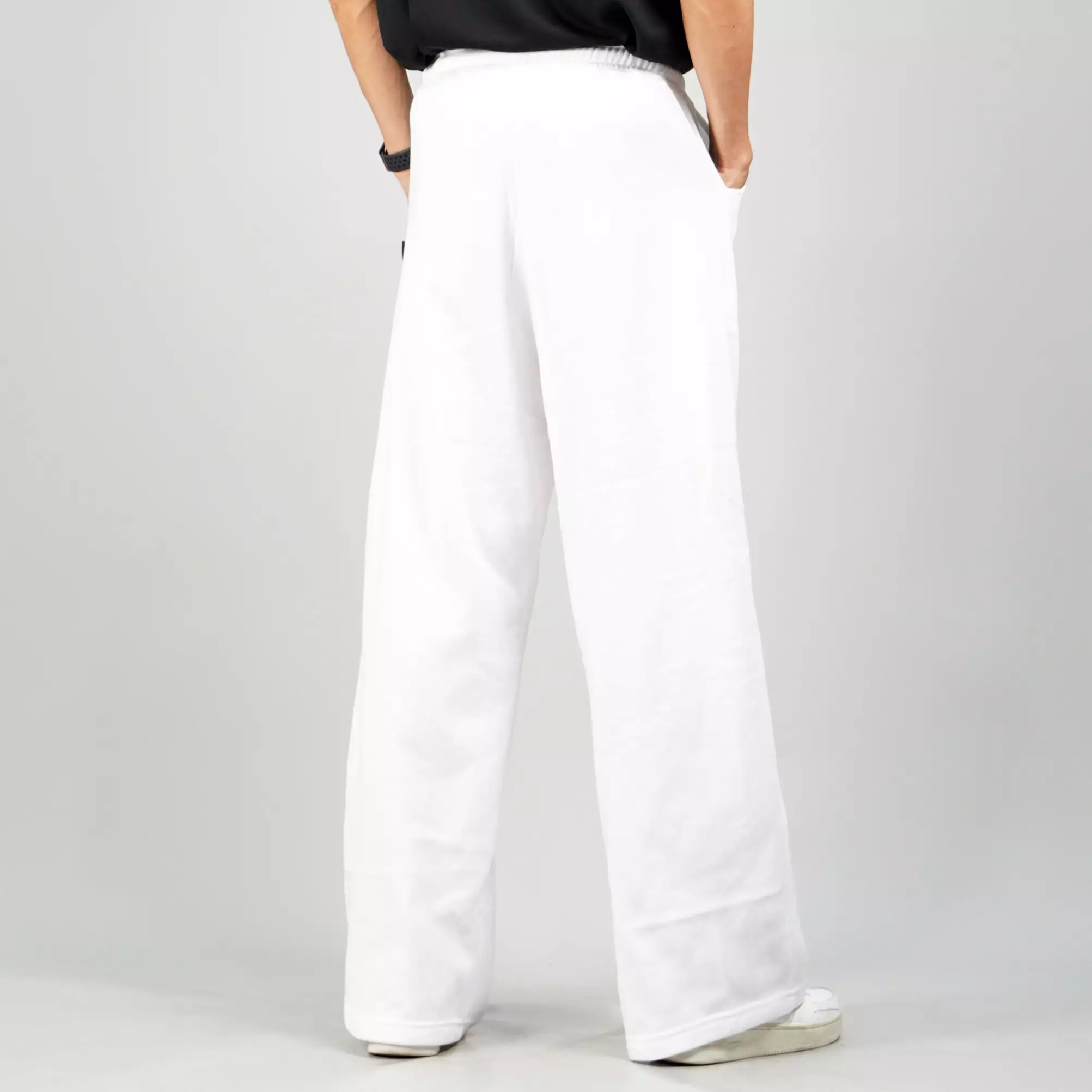 JENN Baggy Loose Pants Pria Celana Baggy Celana Loose Pants Pria - PUTIH