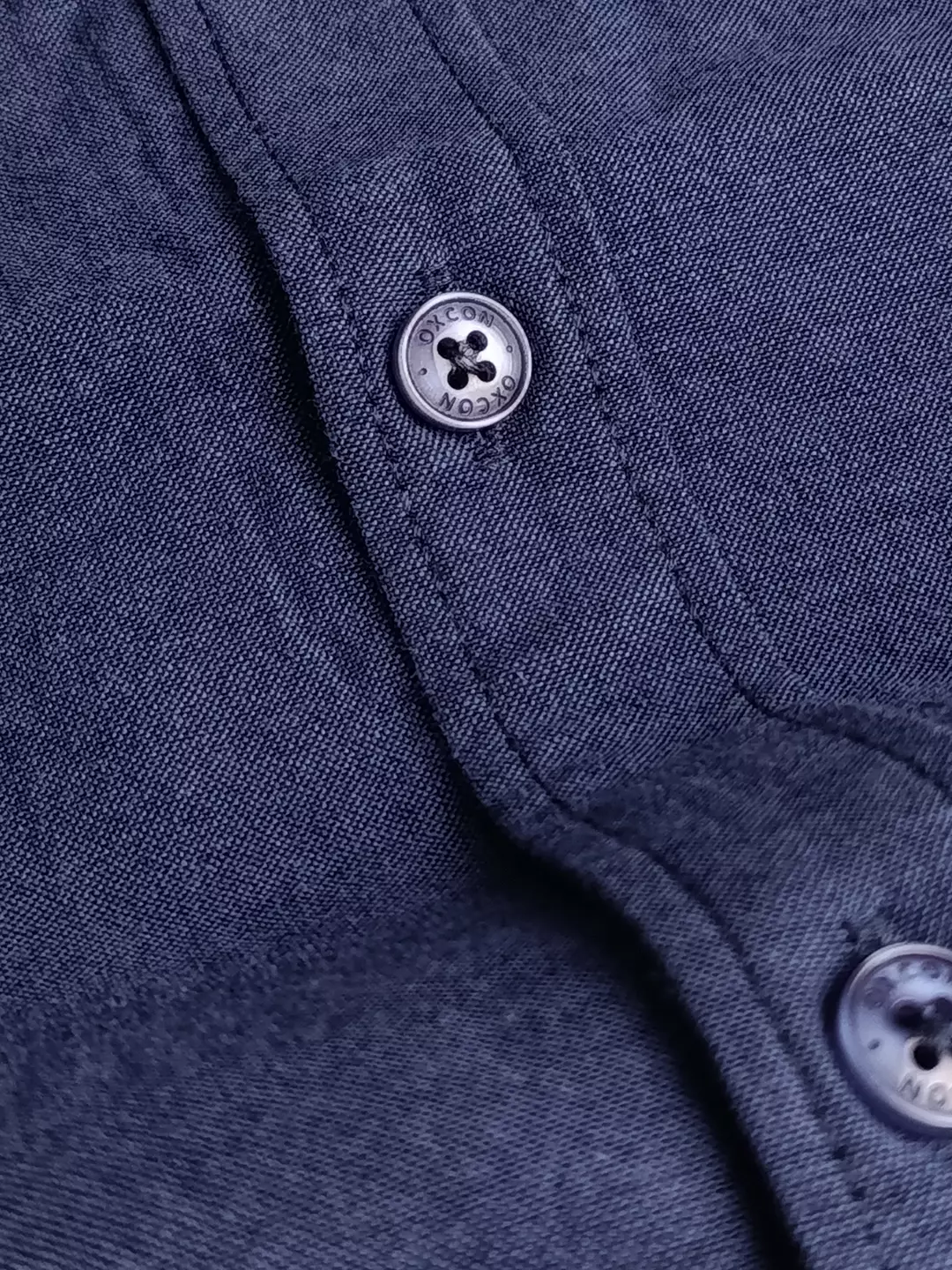 OXCON Kemeja Oxford Pria Pendek - Metro Series Navy Blue