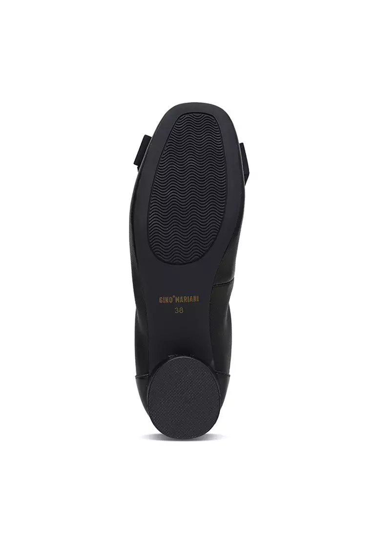 Sepatu Pantofel Formal Wanita Gino Mariani Elara Hitam