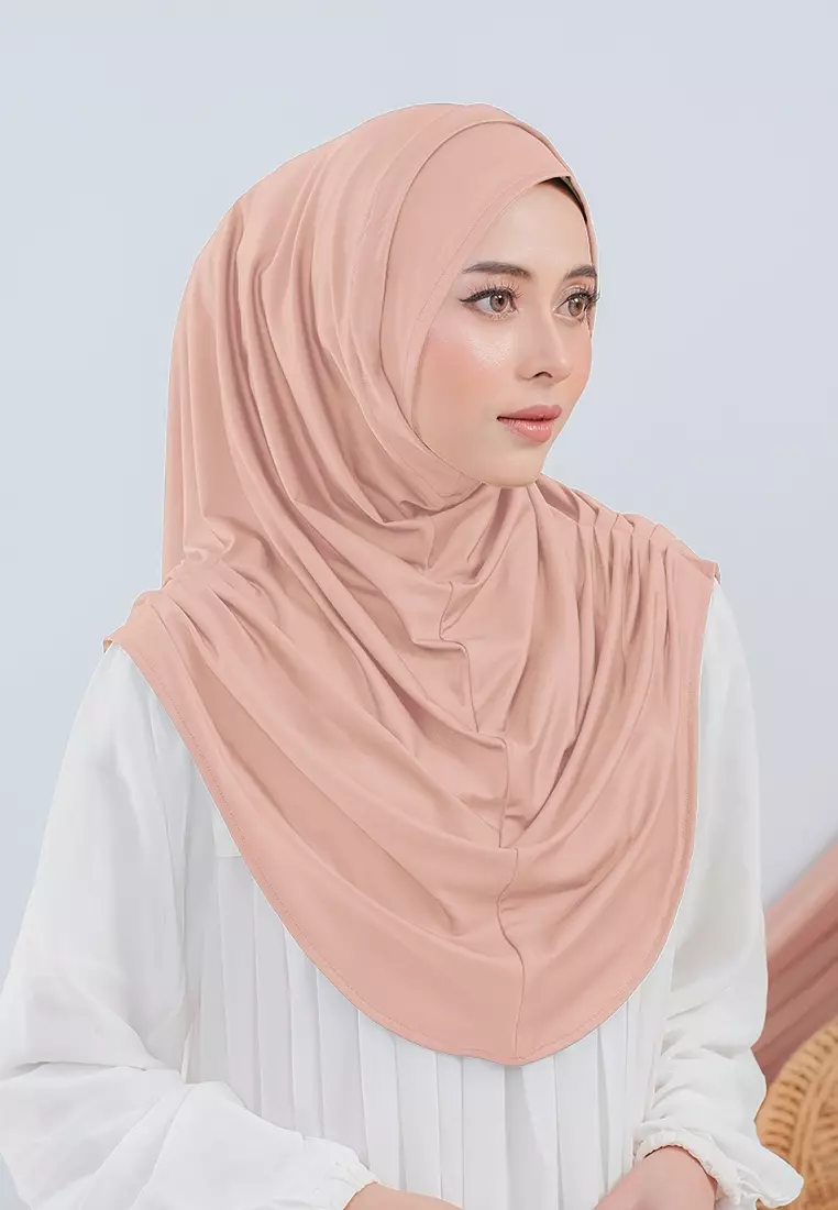 HIJAB INSTAN VALEEQA - PEACH