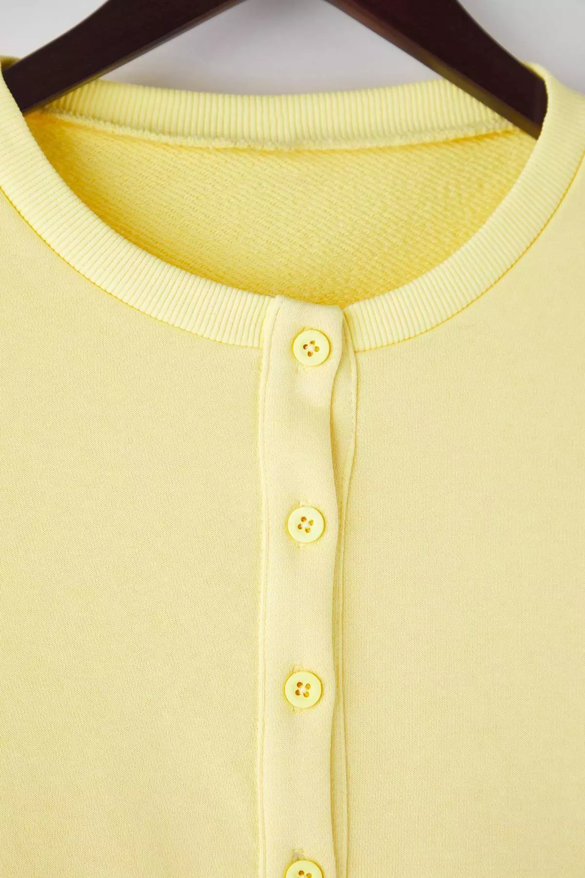 Teen Light Yellow Knitted Sweatshirt