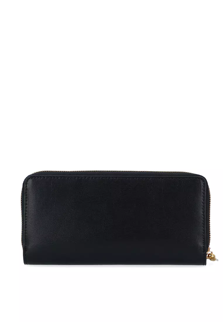 The Classic 2-Fold Zip Wallet - Black