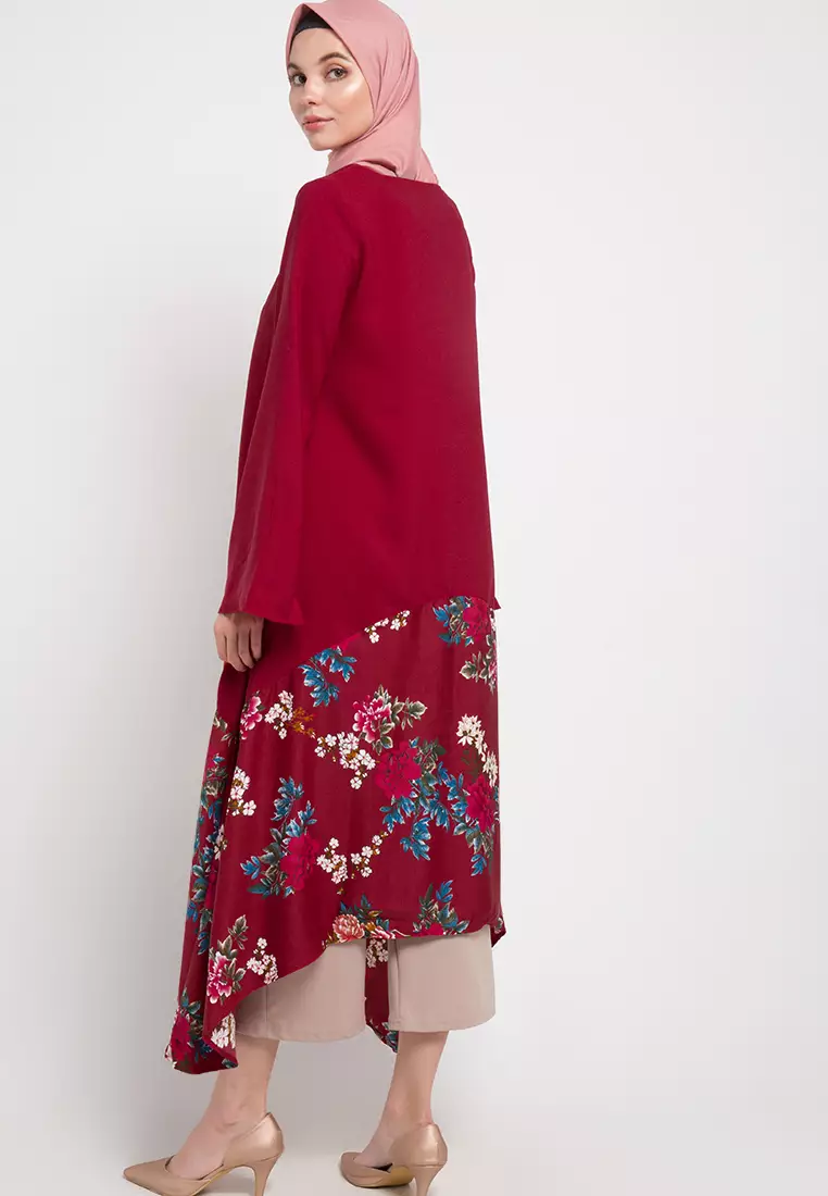 Nelly Maxi Dress In Maroon