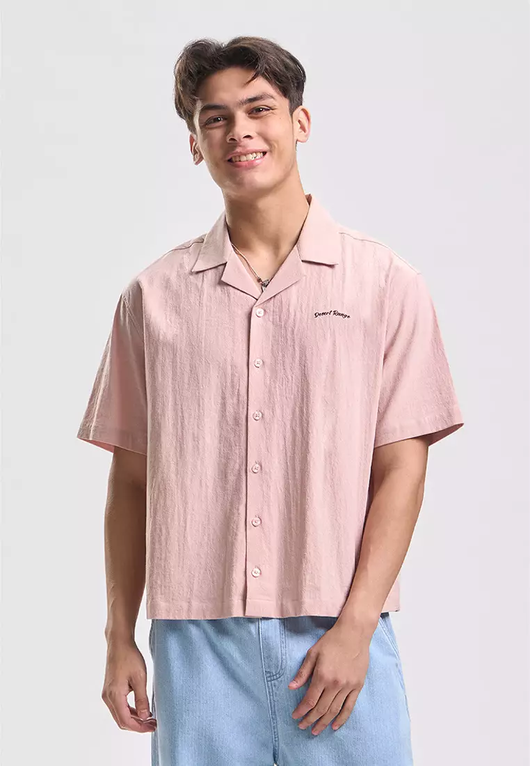 Boxy Shirt with Embroidery