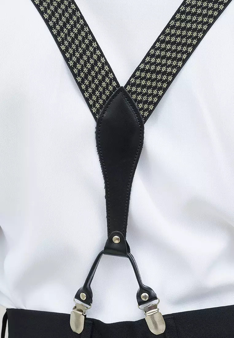 Houseofcuff Suspender Tali Jojon Karet ikat pinggang pria dewasa besar A08