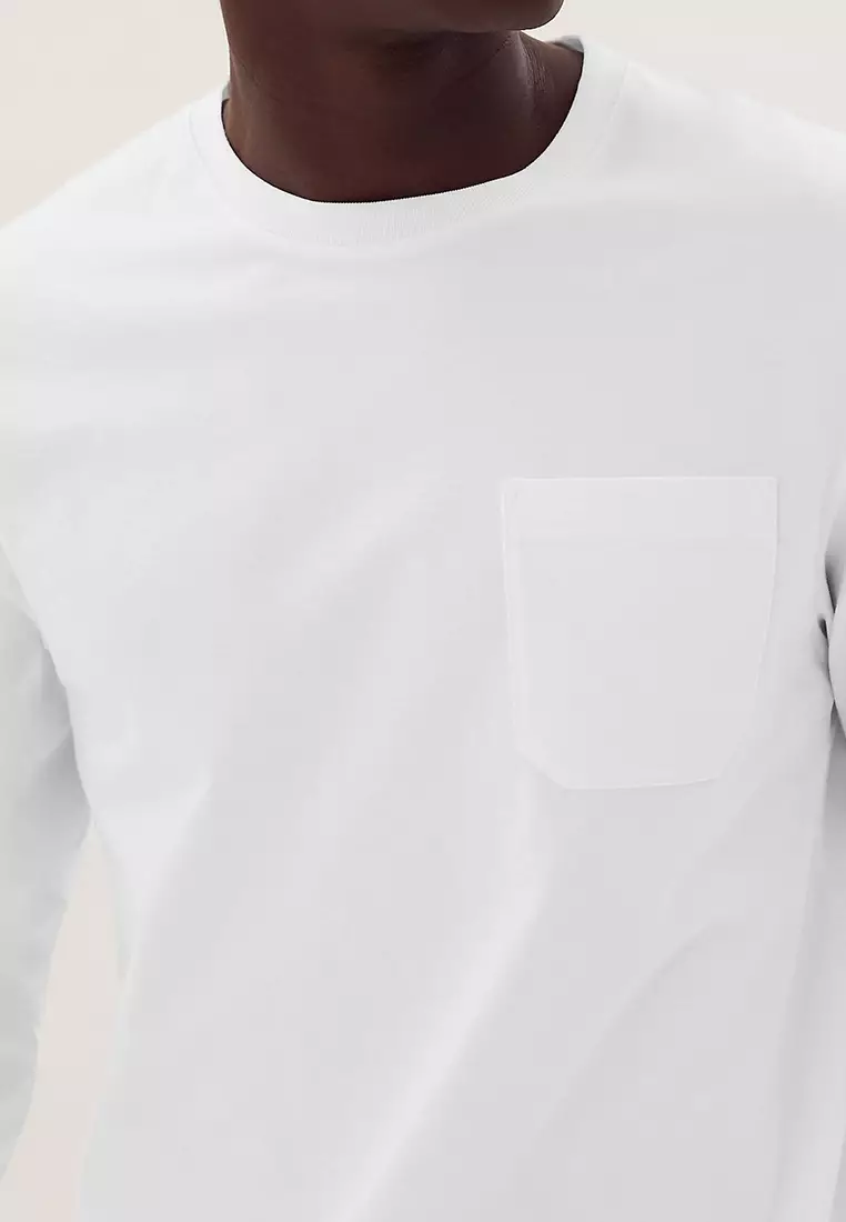 Pure Cotton Heavyweight Long Sleeve T-Shirt