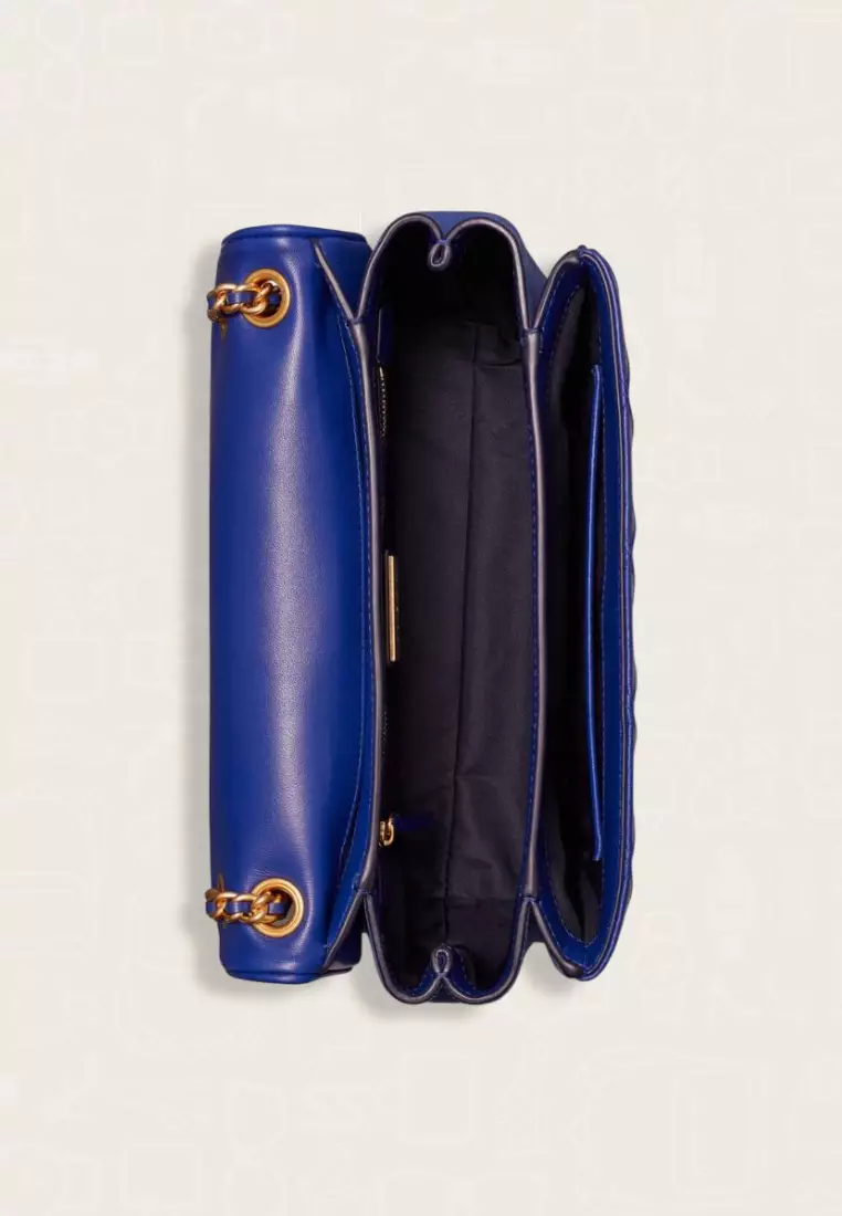 Tory Burch Fleming Soft Convertible Shoulder Bag Navy Day
