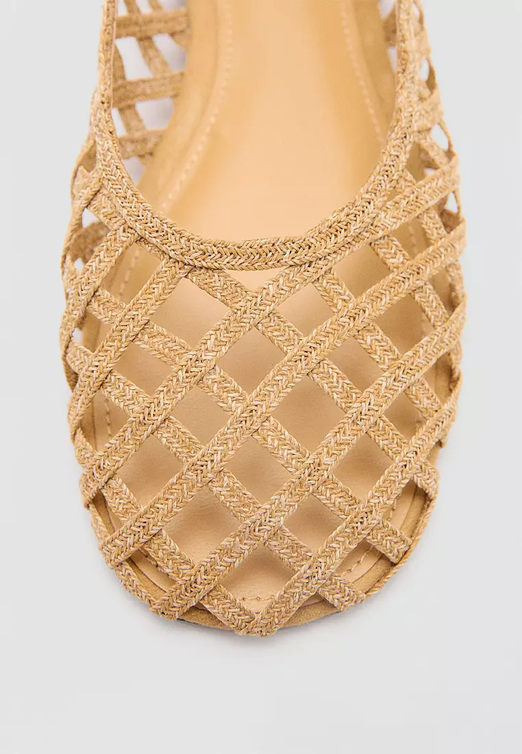 Natural Fibre Ballerina Flats