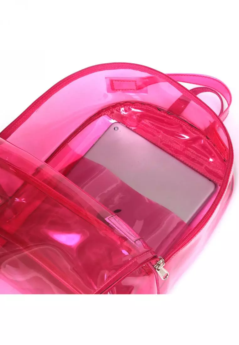 PVC Backpack Blanche