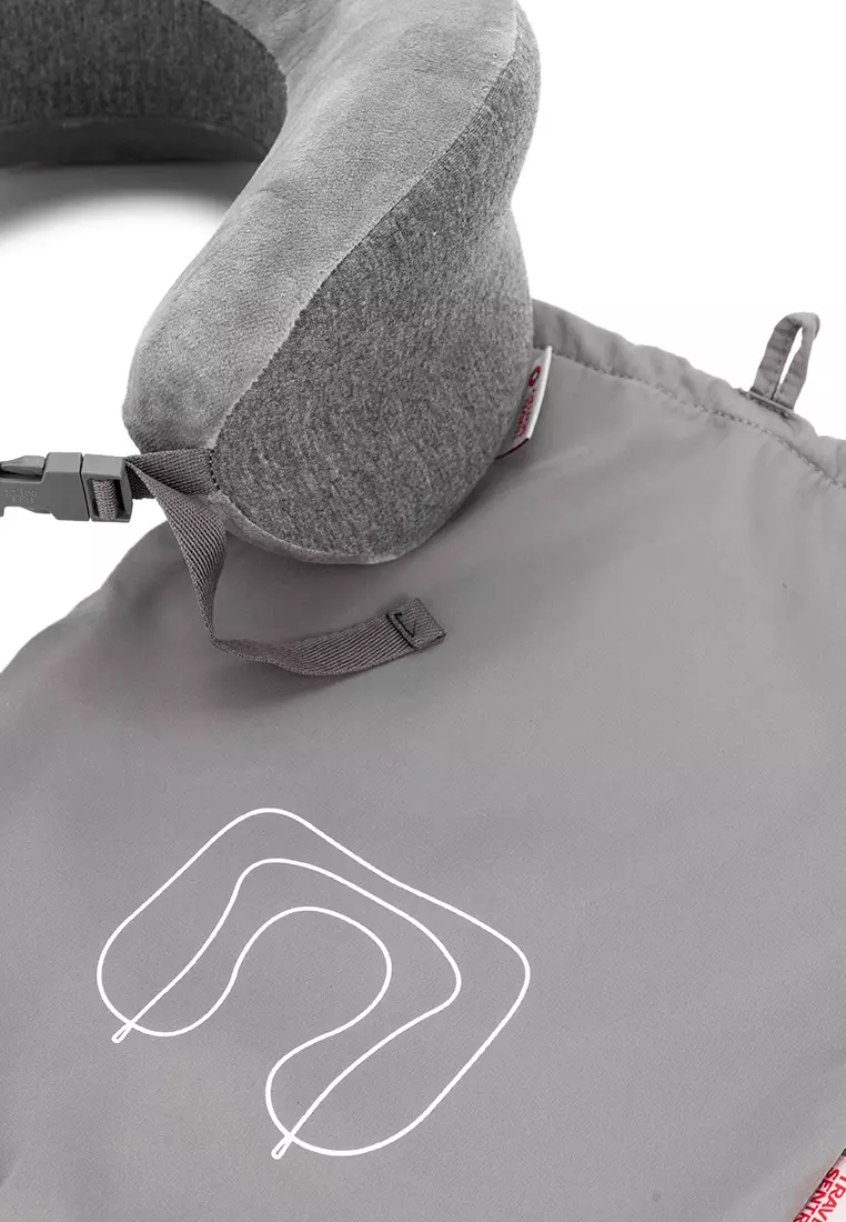 Full Comfort Travel Neck Pillow Grey