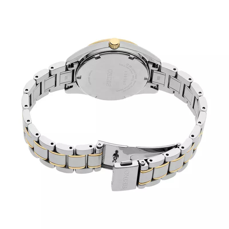 Jam Tangan Wanita Seiko Ladies SUR582P1 Discover More Crystal Silver Dial Stainless Steel Strap