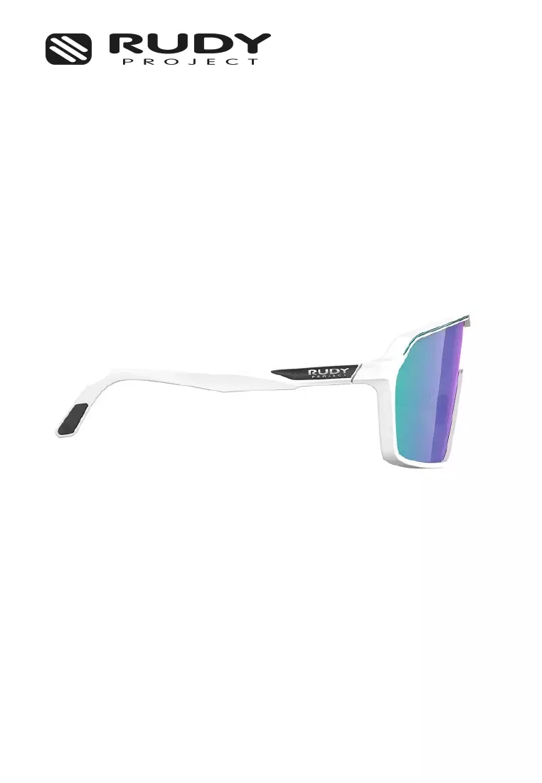 Spinshield Sports Performance Sunglasses – White Matte Multilaser | UV Protection