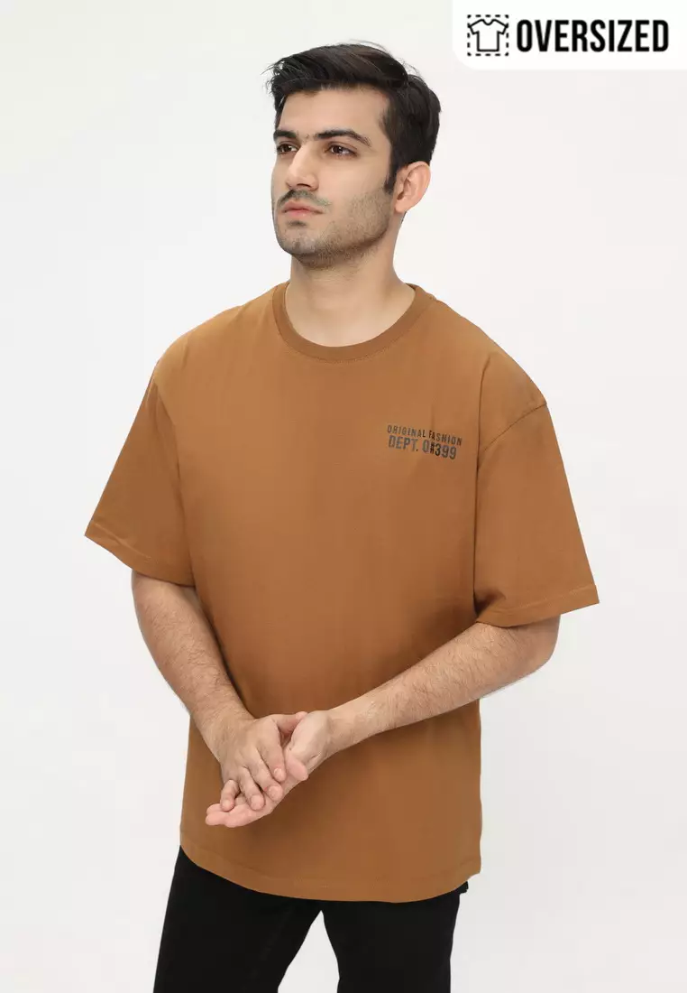 NX T-Shirt Cotton Combed Tebal Oversized Pria 2079370491