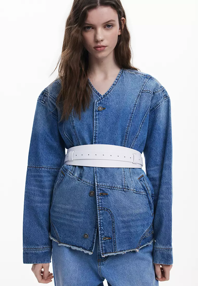 Plain double belt