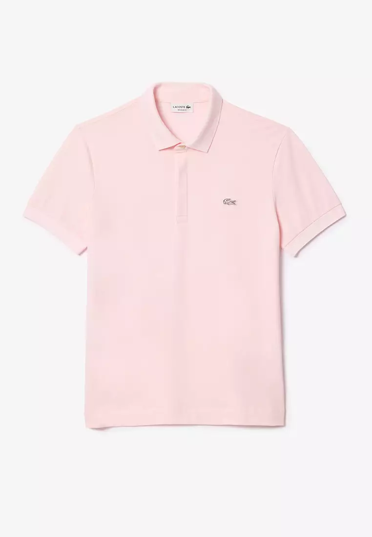Men's Lacoste Paris Polo Shirt Regular Fit Stretch Cotton Piqué