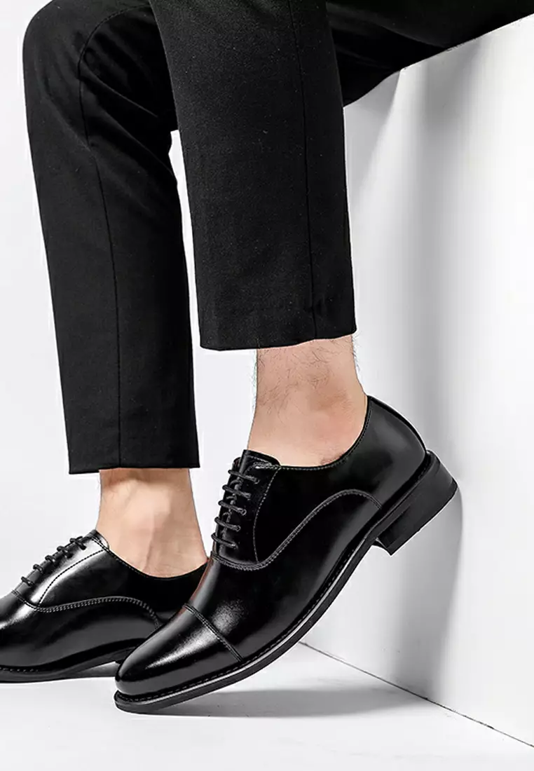 Leather Cap Toe Business Shoes MK5011-2