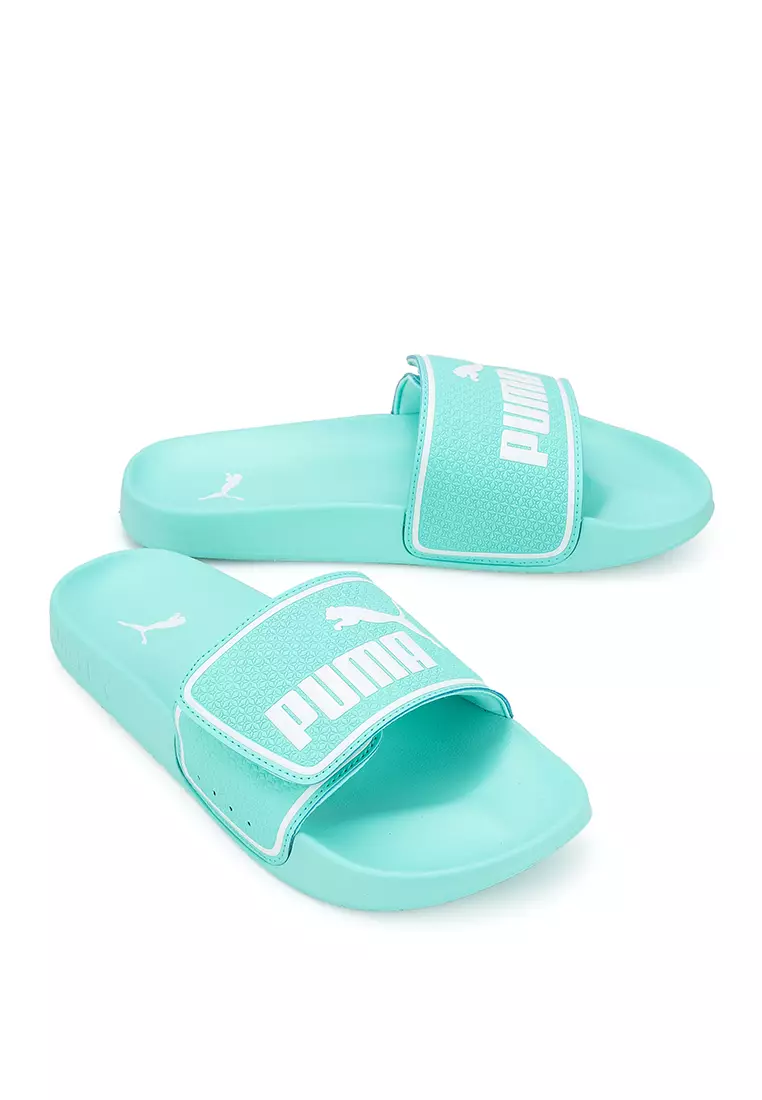 Puma slides top green
