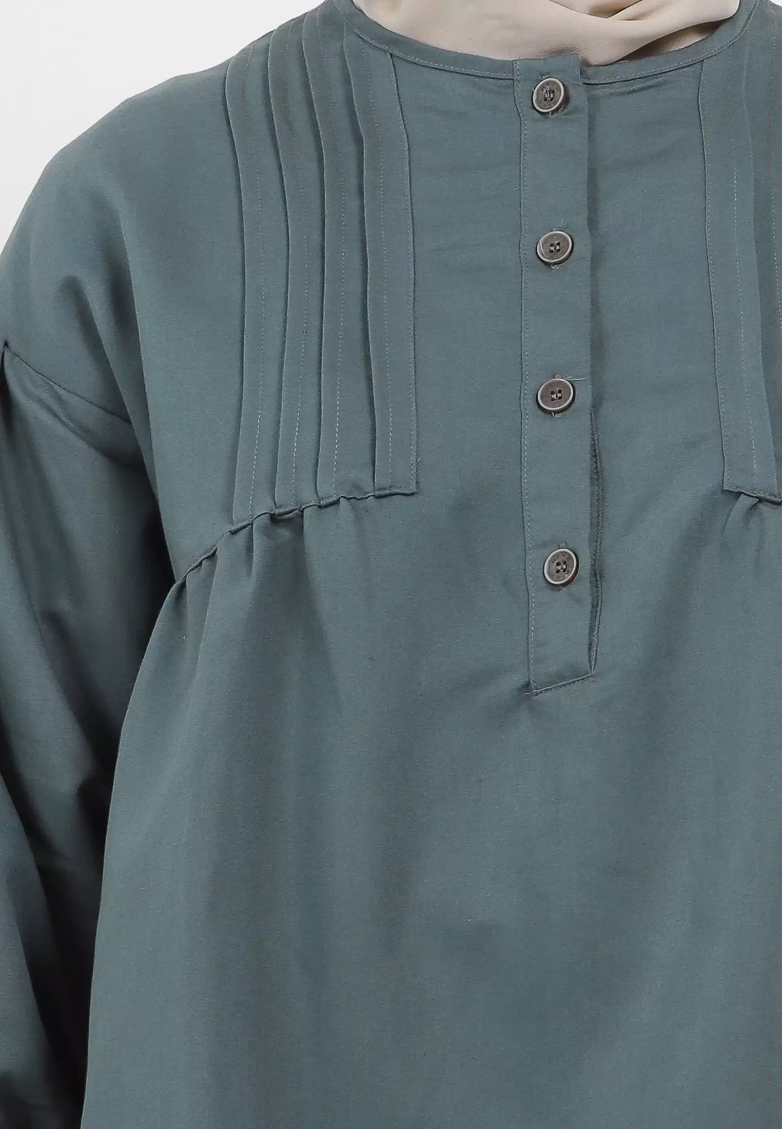 MFMW Fanya Atasan Blouse Hijau Botol