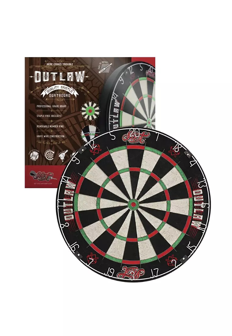 Shot Darts Outlaw Bristle Dart Board