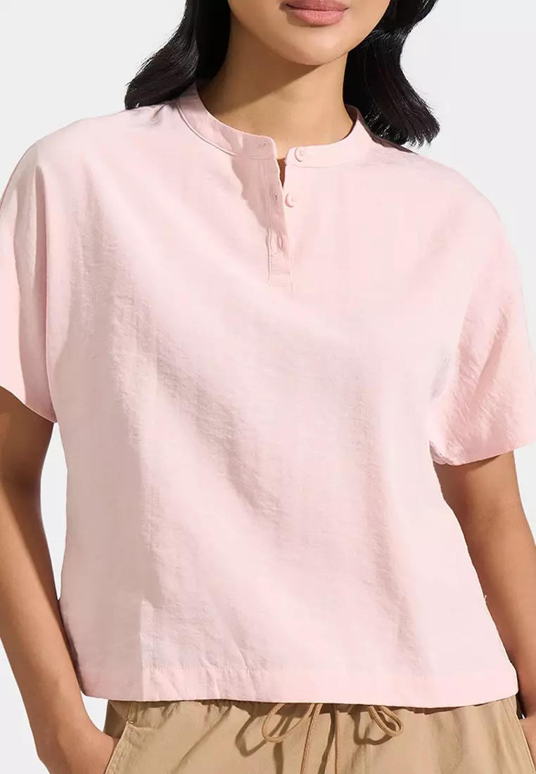 Textured Henley Shirt