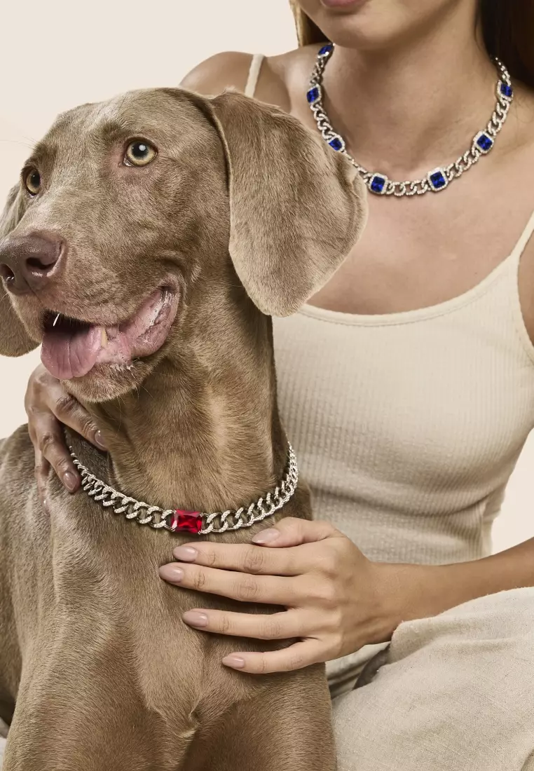 PET IT ON 晶鑽古巴項鍊 - Sapphire Royal Blue