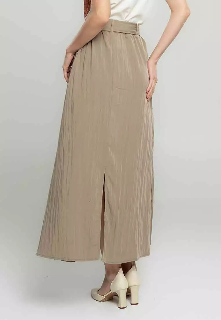 Isla Cargo Belted Maxi Skirt
