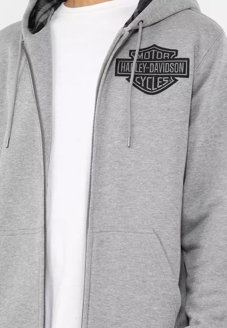 Harley-Davidson Bar & Shield Lined Zip-Up Hoodie